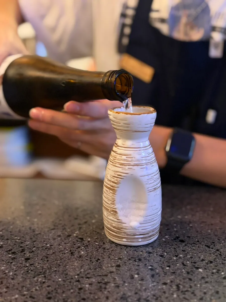 A bottle of Matsu no Kotobuki, today's sake