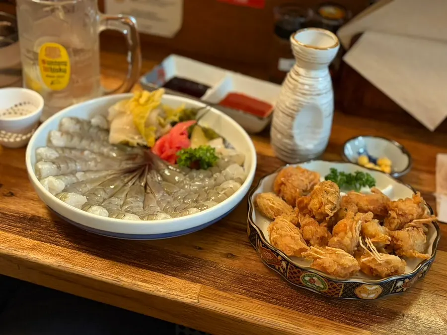 Crispy fried shrimp heads