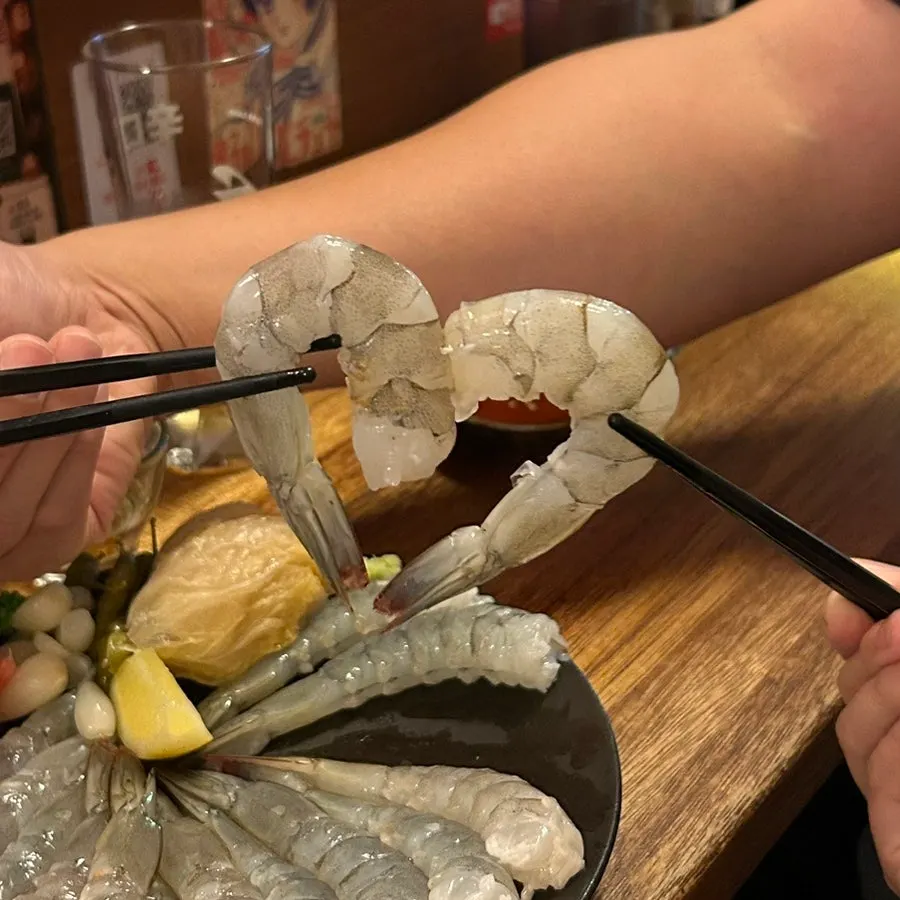 새우 두 마리로 만든 새우하트