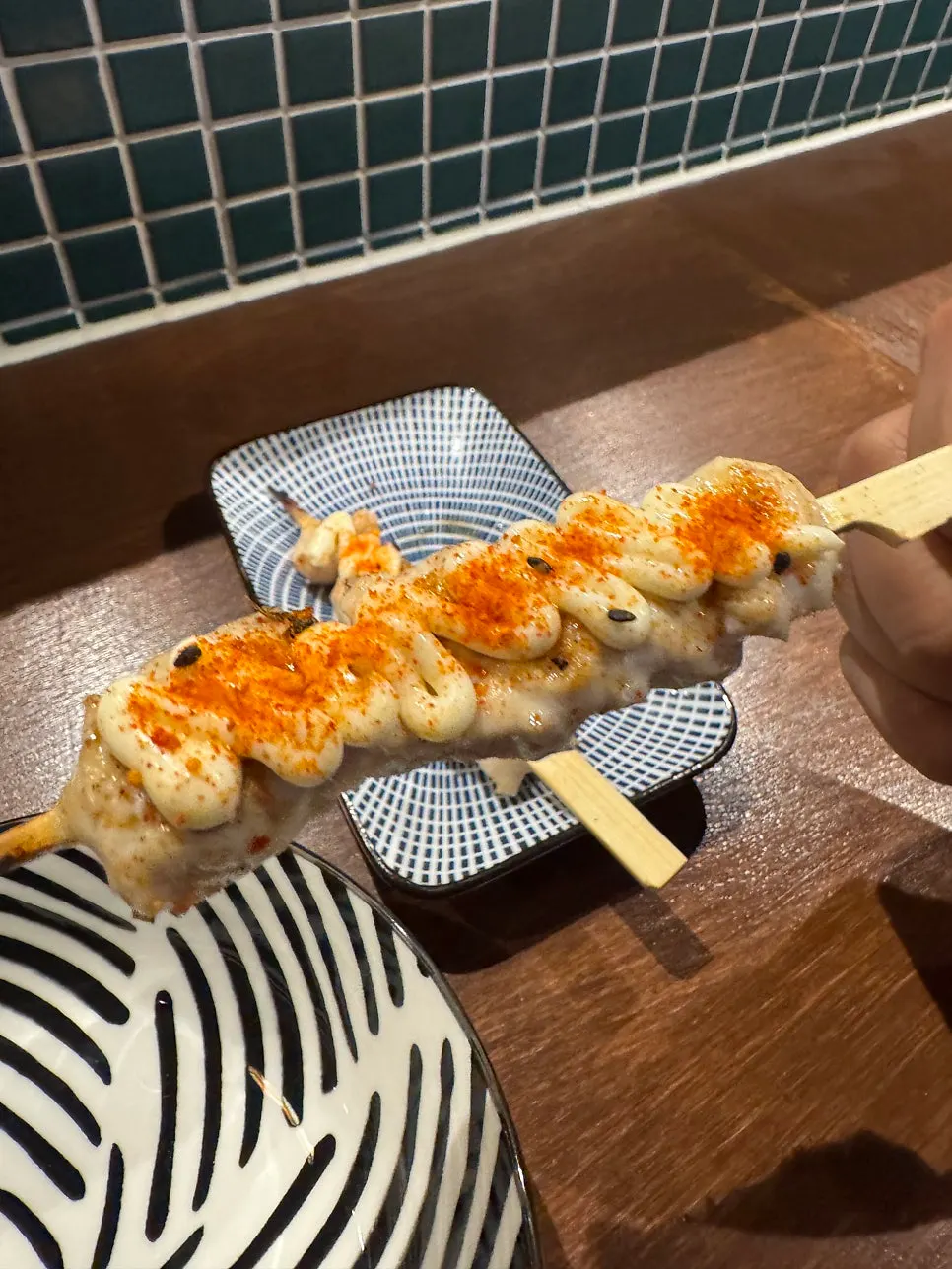 담백한 닭안심 꼬치 한입