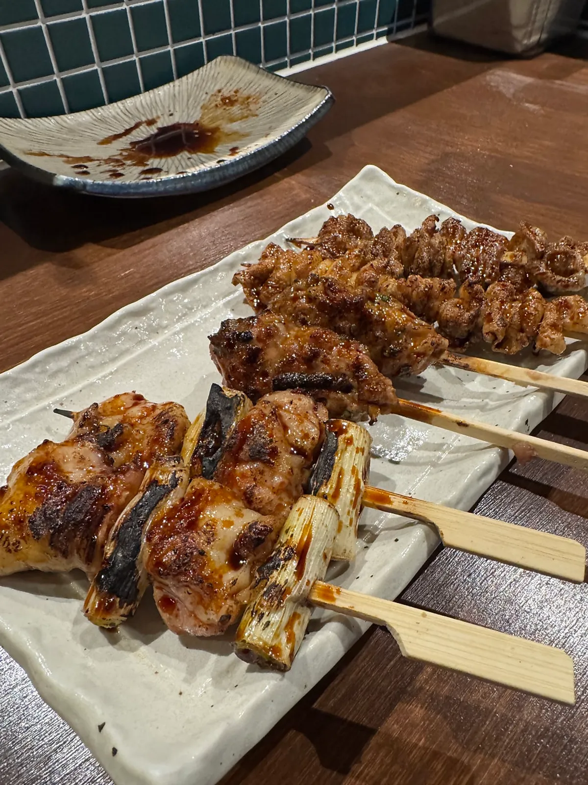 대파가 들어간 카켄 네기마 꼬치