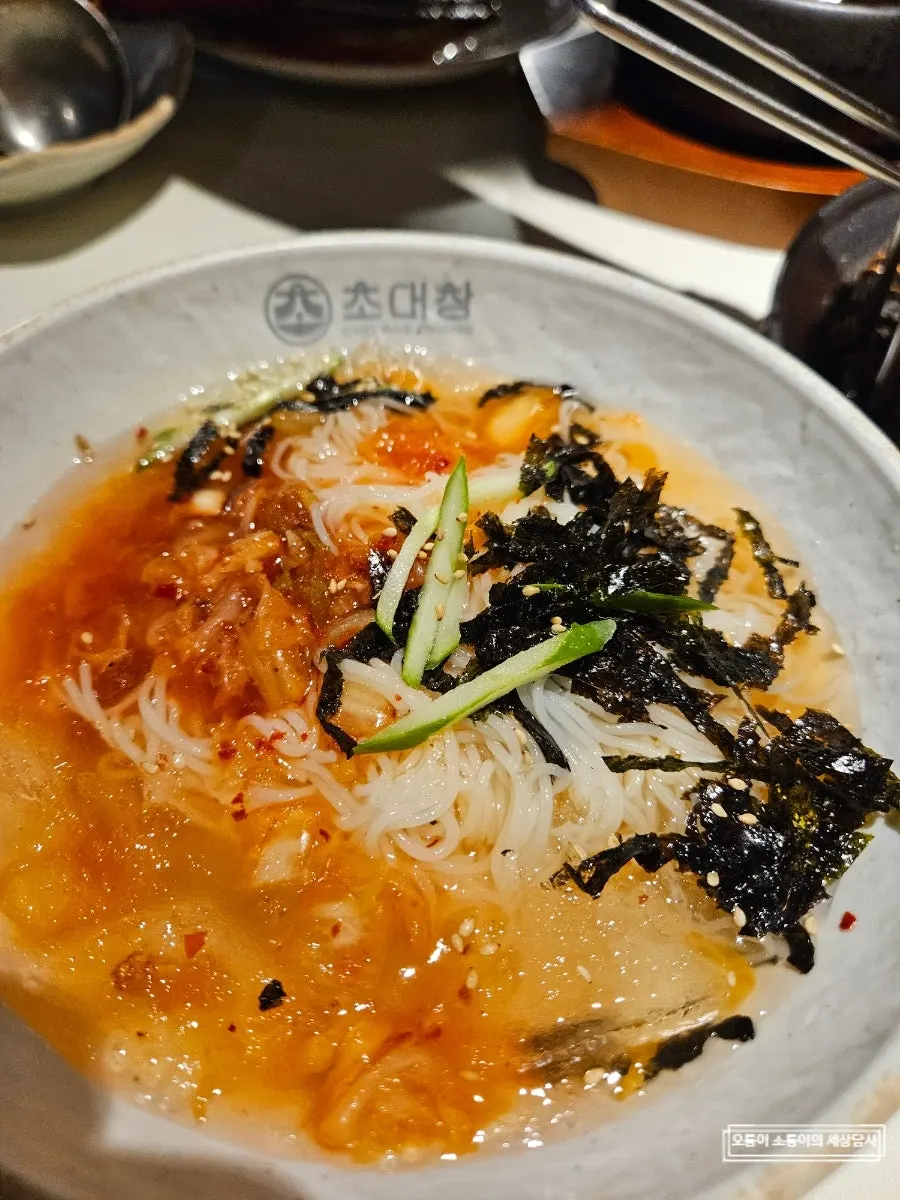 Hearty doenjang stew with rice at Chodaechang