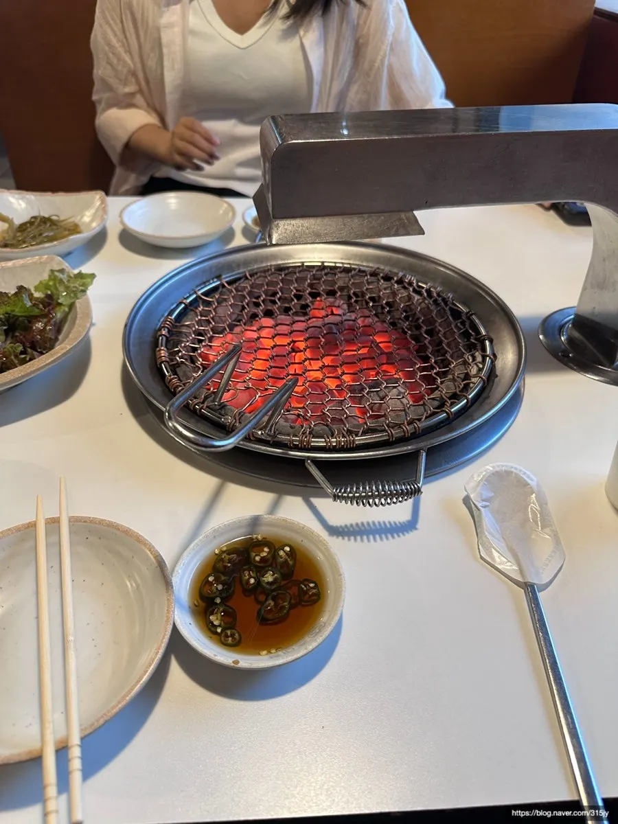 Grill set up right after ordering
