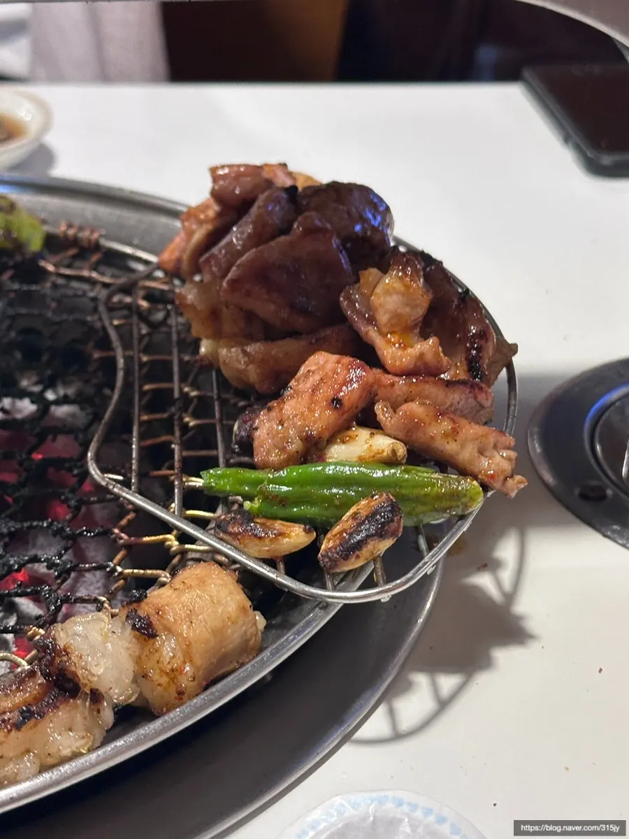 Perfectly grilled seasoned beef offal