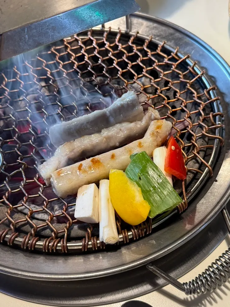 곱창과 함께 나온 채소