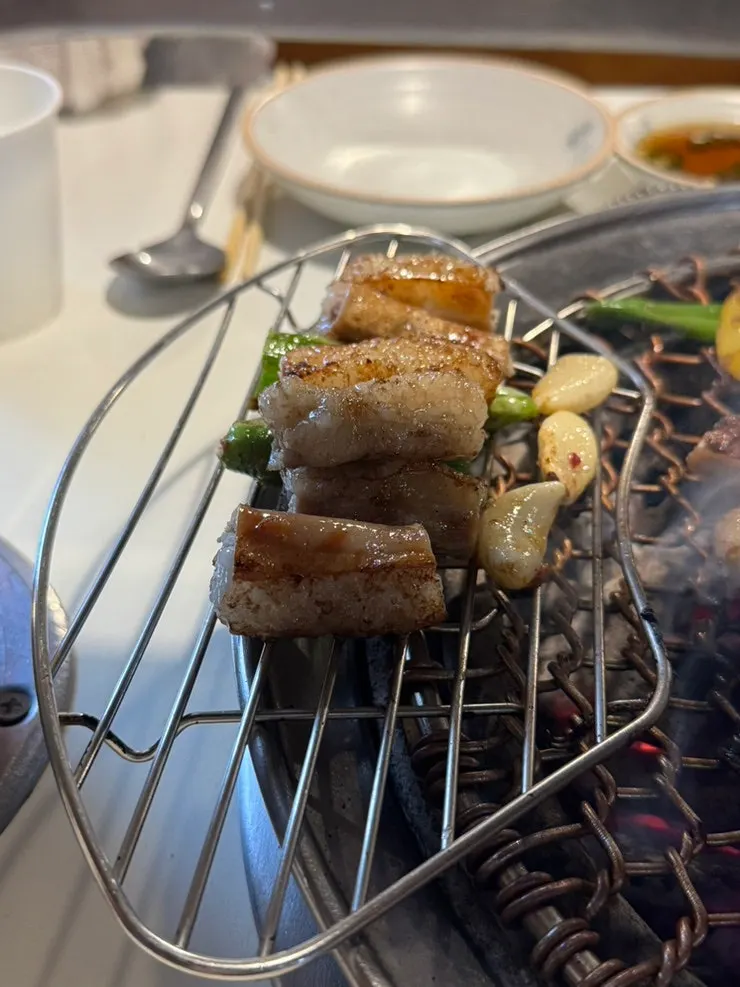 연기 부담이 적은 고기집 식사