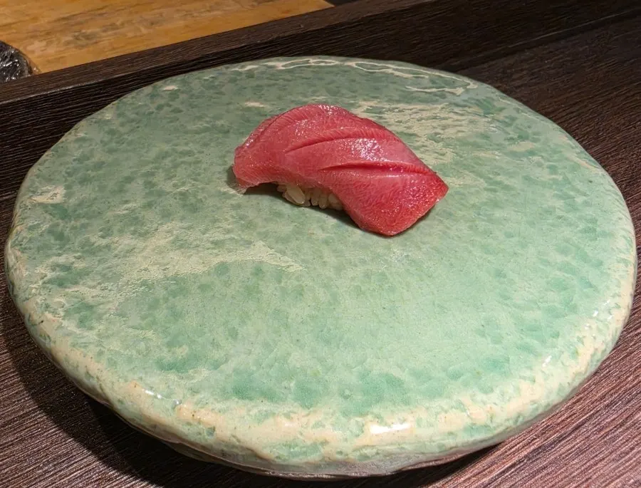 Sushi tasted during dinner at Danya at Seoul Garden Hotel