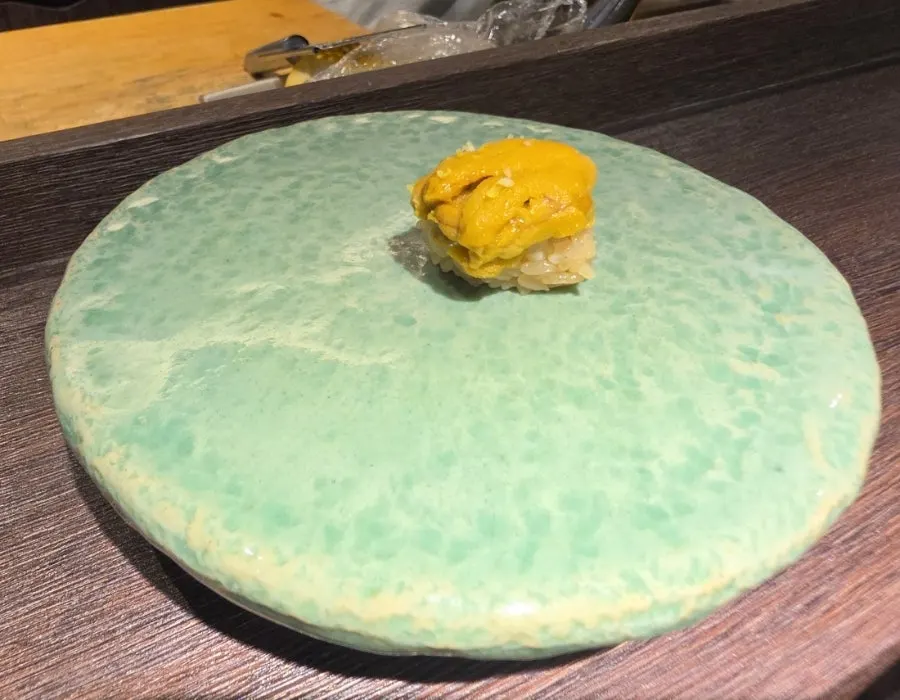 Omakase sushi with various ingredients tasted at Danya