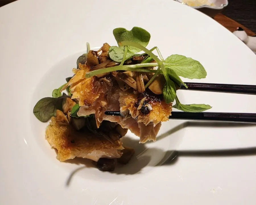 Salmon steak served as Danya's dinner specialty dish