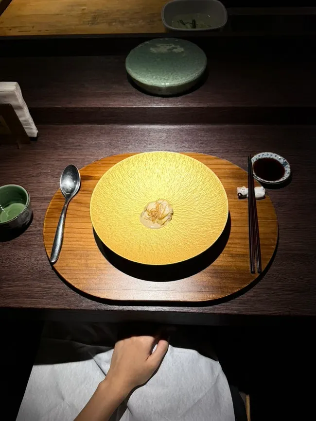 An appetizer plate opening the Danya course