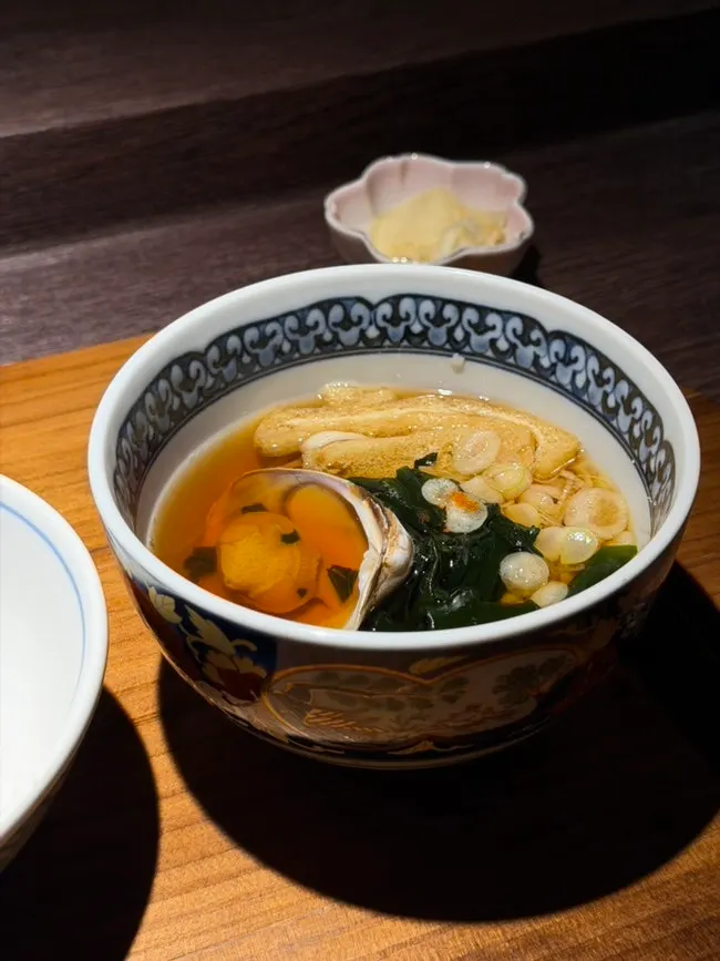 Red seabream rice bowl served as the meal course