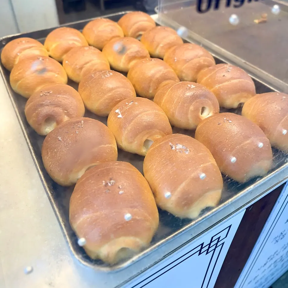 Display of salt bread varieties