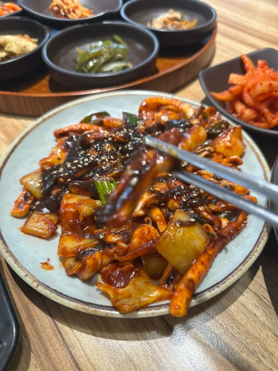 김치와 함께 먹는 수육