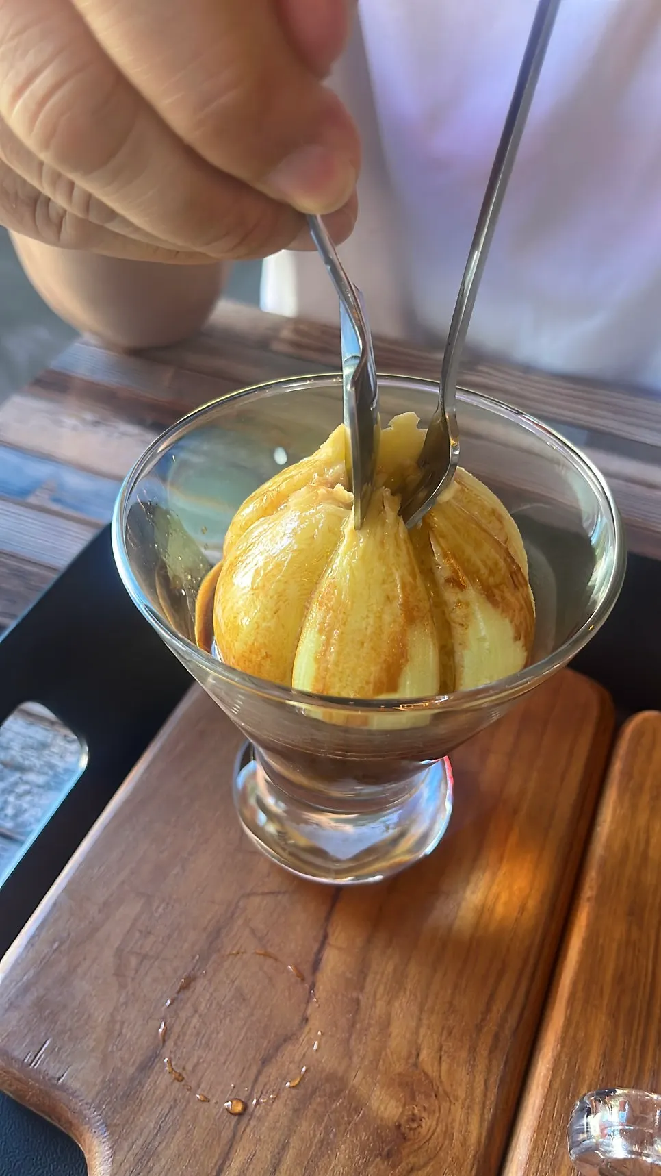 Soft bingsu enjoyed in three flavors