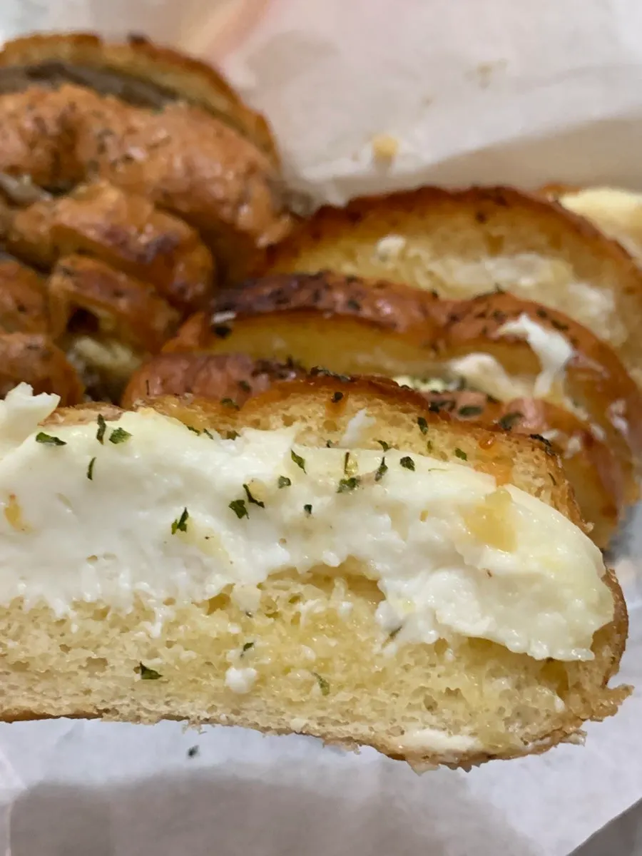 Danppang Bakery garlic bread bought as a Danyang trip gift