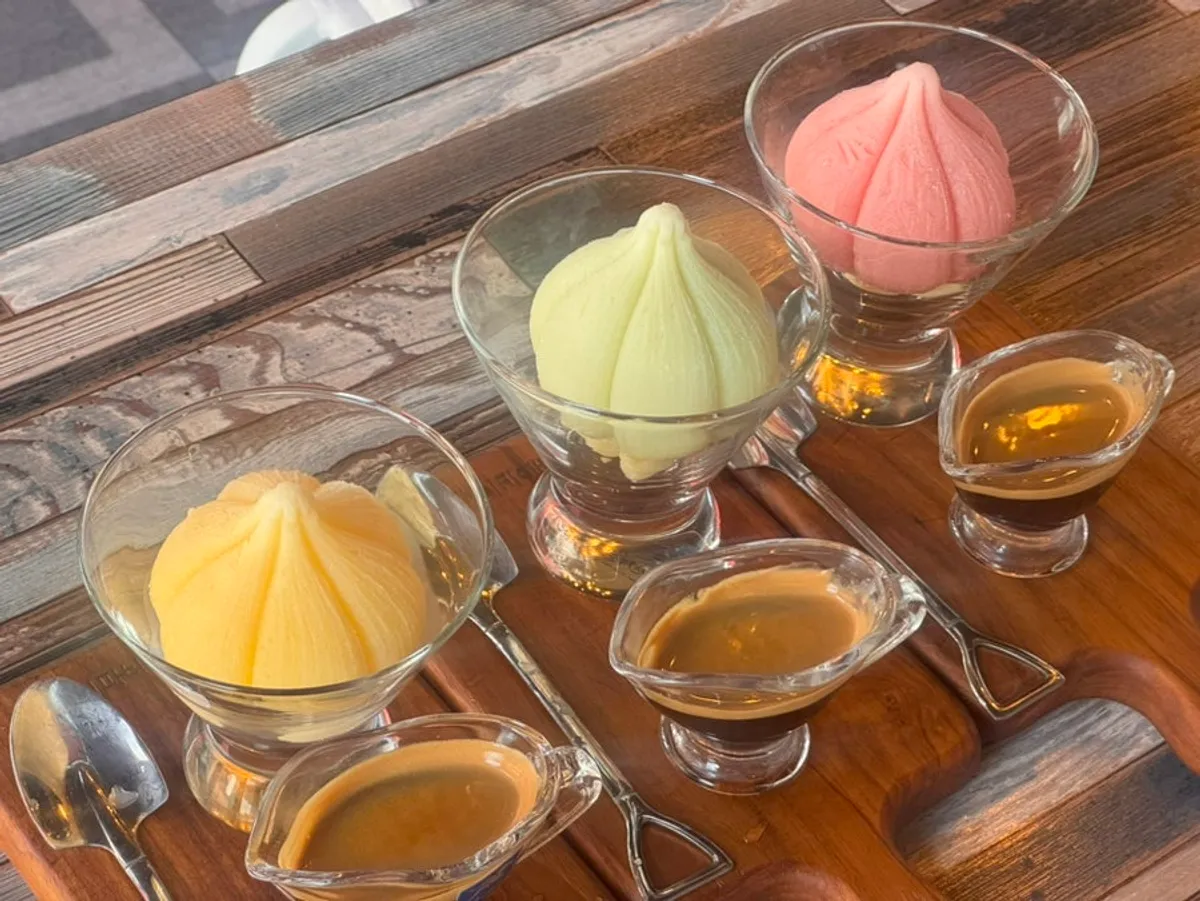 Strawberry version of 'Thought It Was Garlic, Danyang' affogato