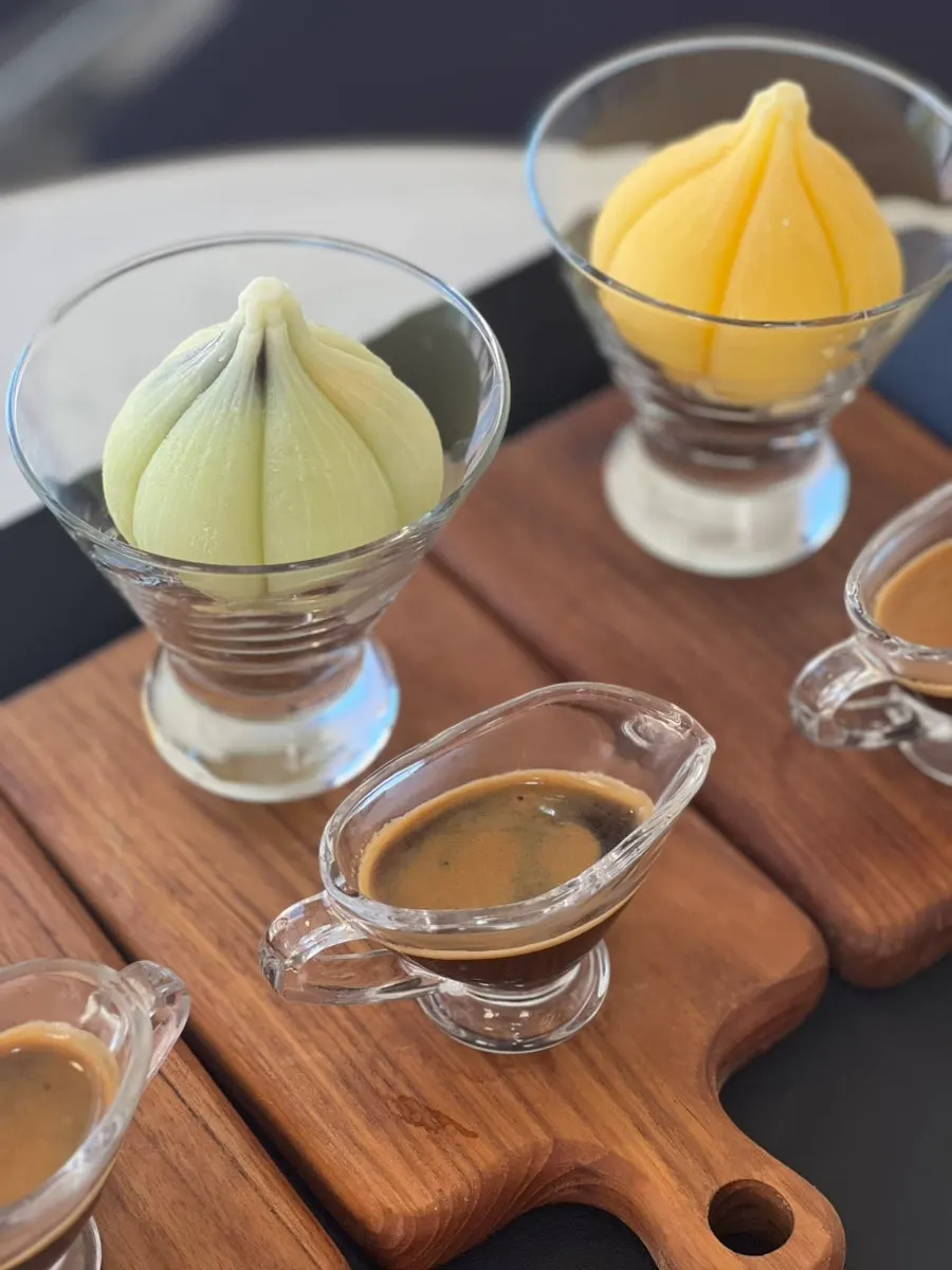 Table with JB Coffee desserts and drinks