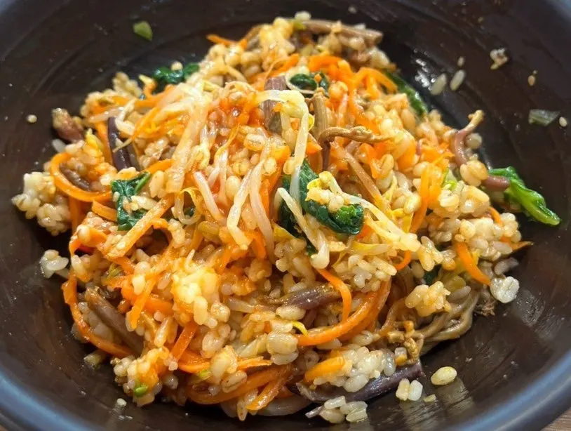 A glass of Dangoeul Sobaeksan makgeolli