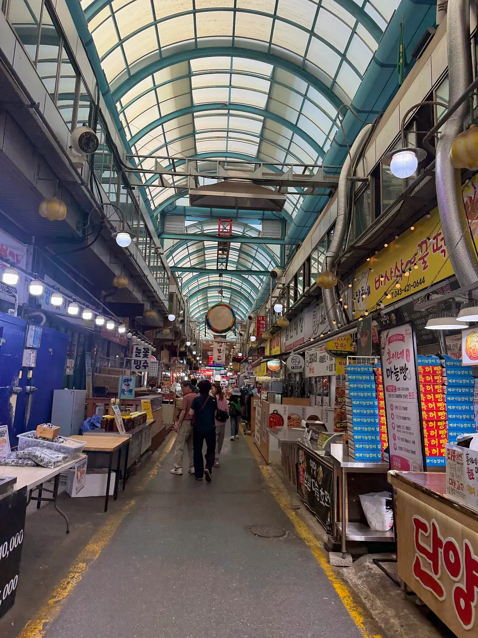 Food alley at the Danyang Gugyeong Market 5-day market