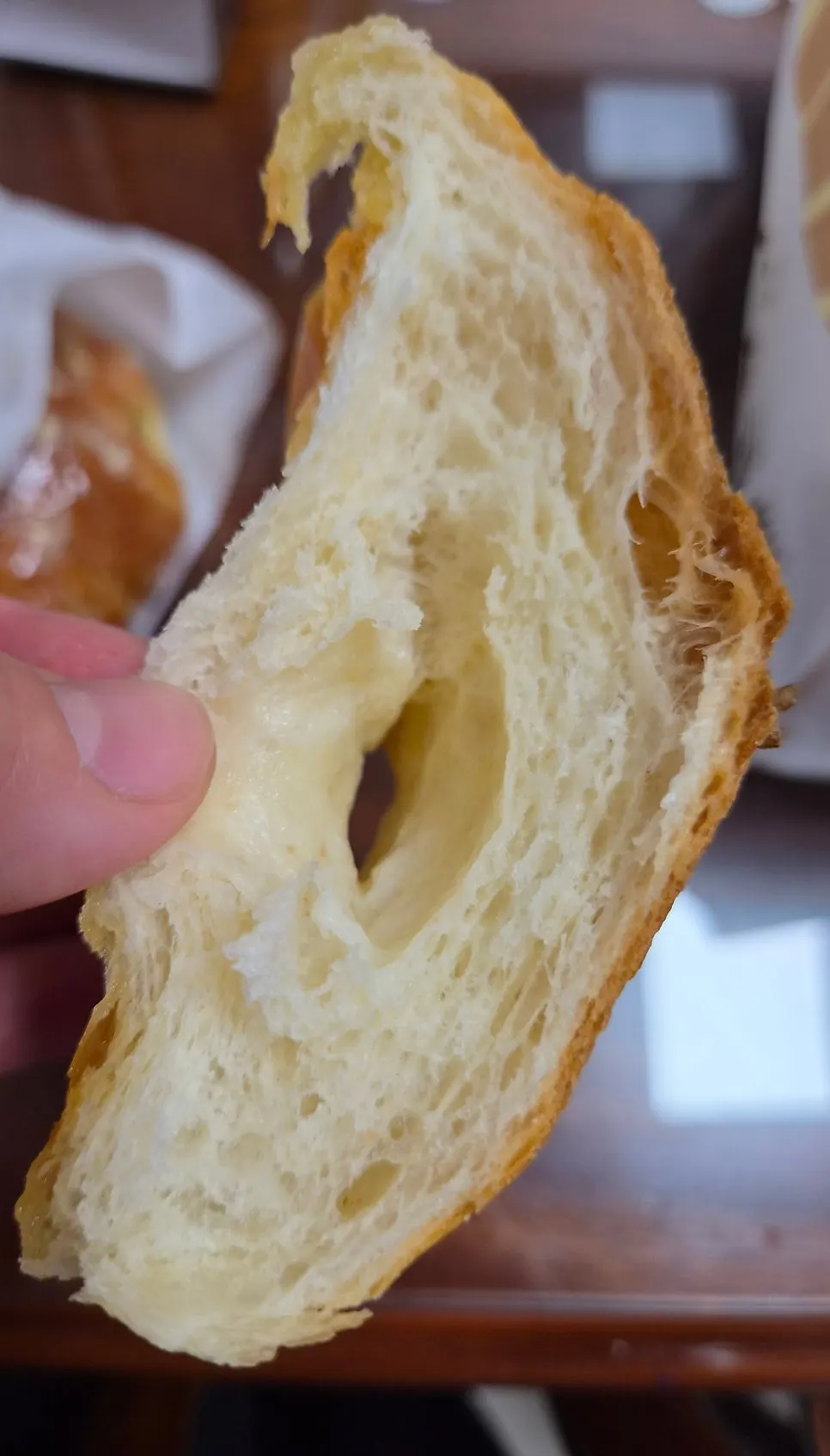 Interior crumb of the original salt bread