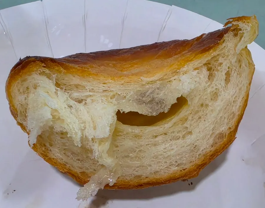 A bite taken out of the original salt bread