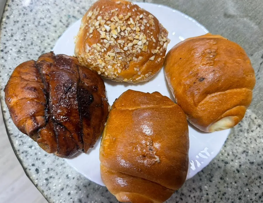 Salt bread box opened at home