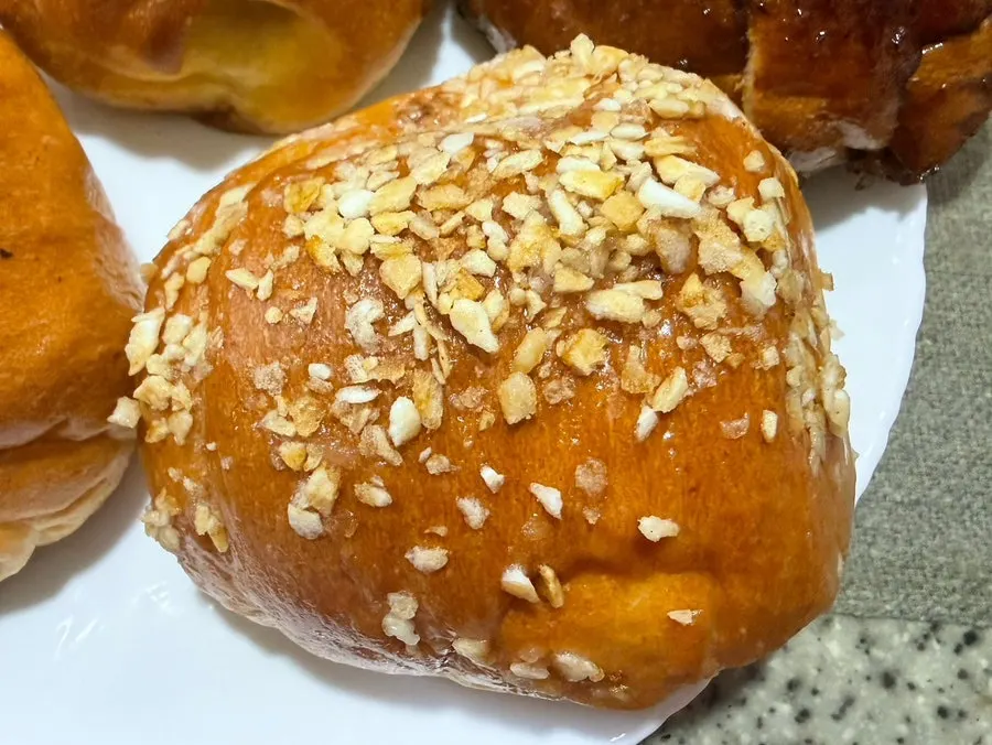 Cross-section of a bitten original salt bread