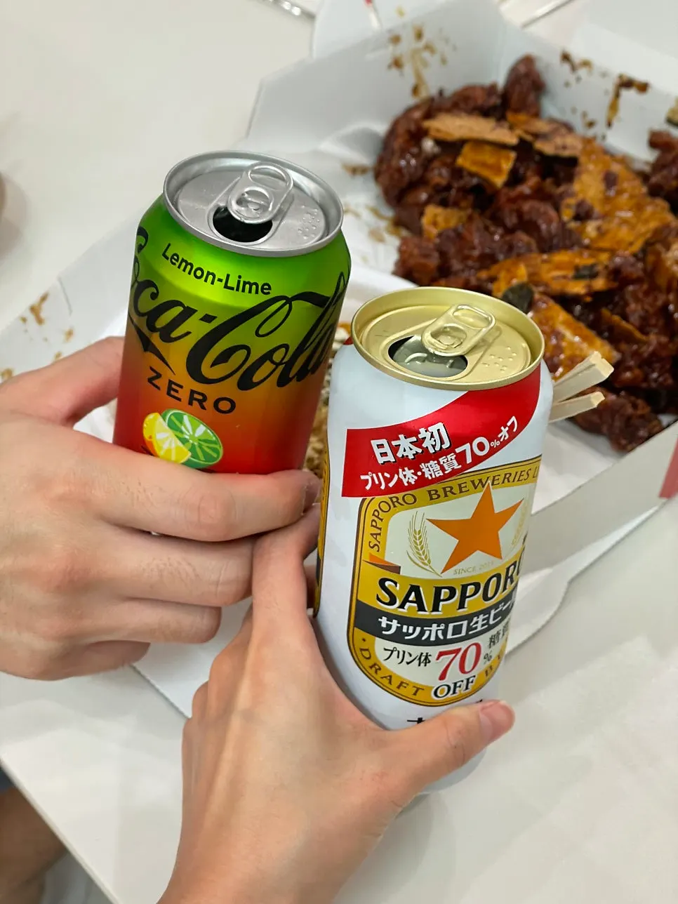 タッカンジョンの箱に入っている箸