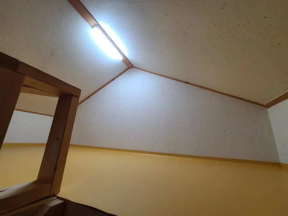 Loft space above the bathroom