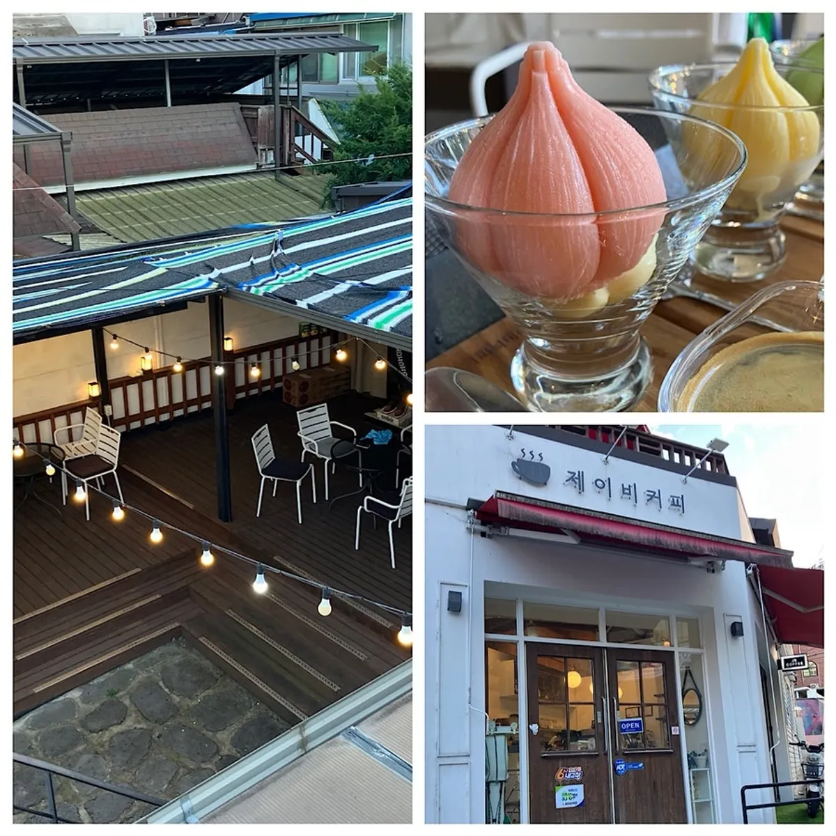 Garlic-shaped bingsu, JB Coffee's signature dessert in Danyang