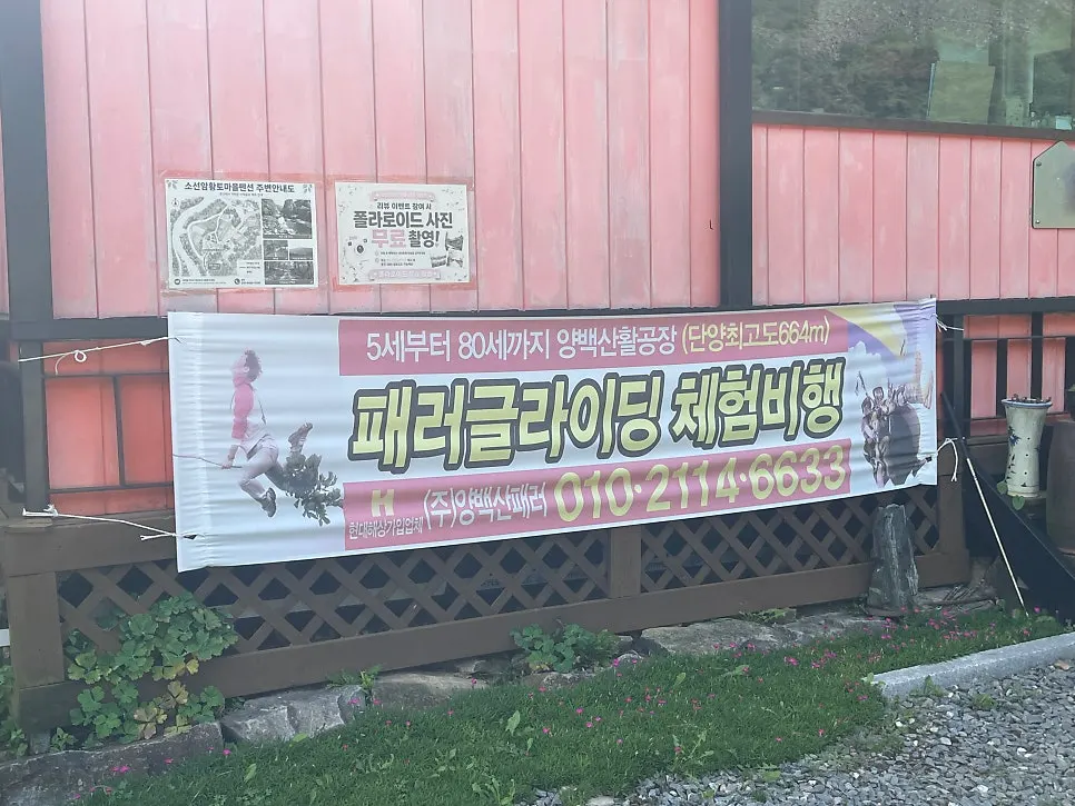 Banner advertising nearby paragliding experiences