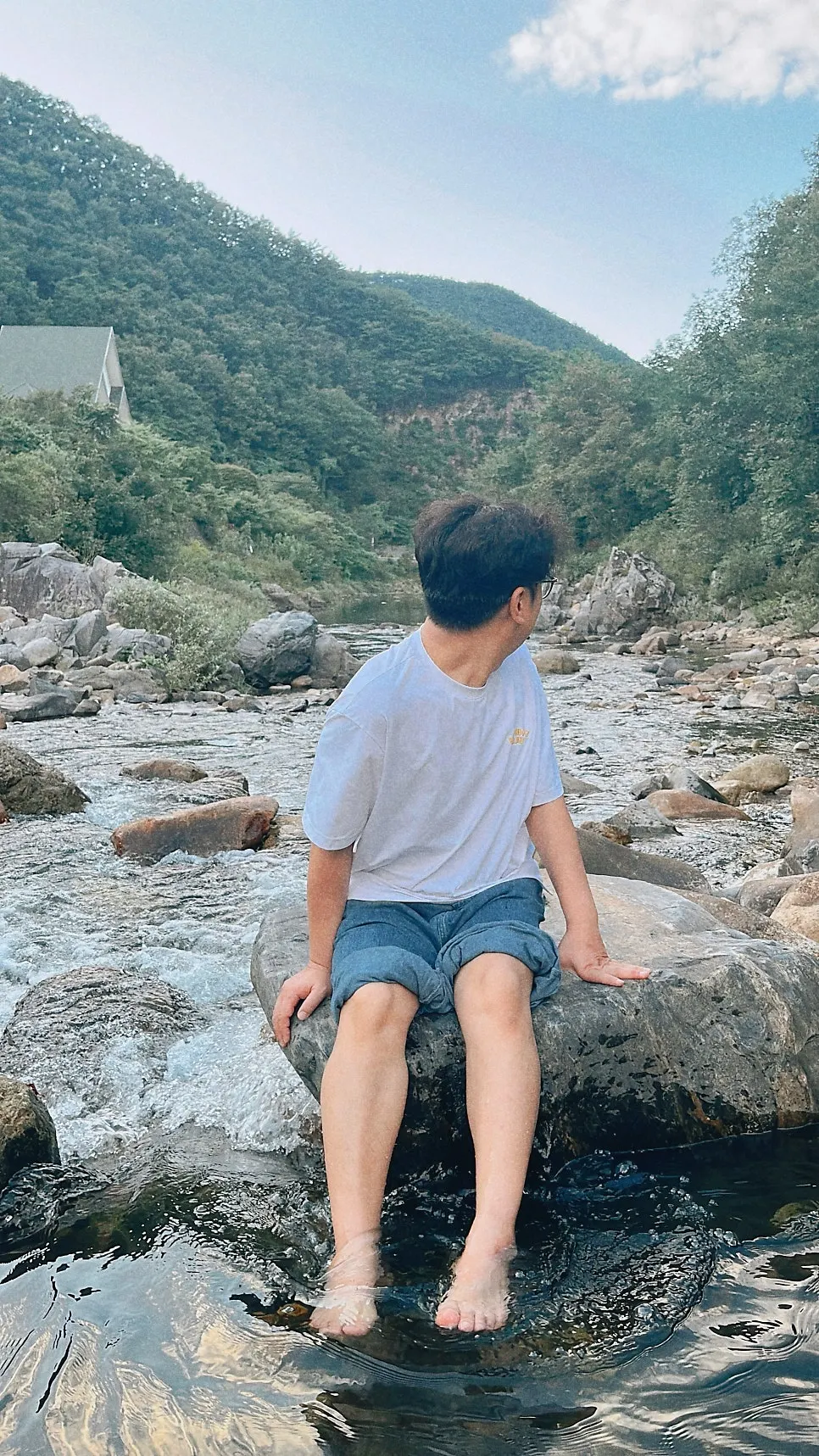 Water flow of Soseonam Valley with sound of running water
