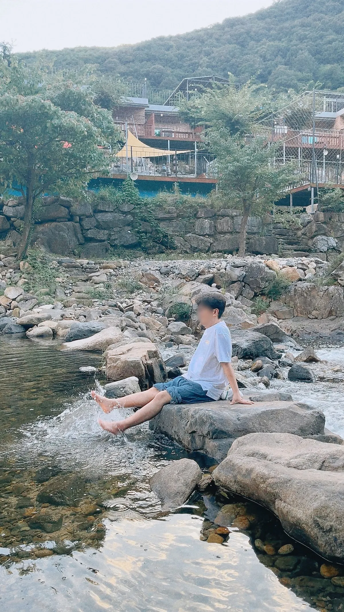 Clear water flowing through Soseonam Valley