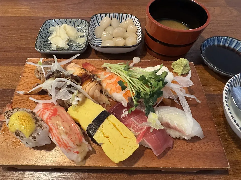 Full spread of the sushi set