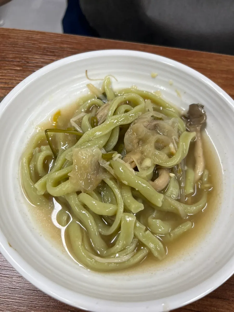 House-made kalguksu noodles added into the shabu-shabu broth