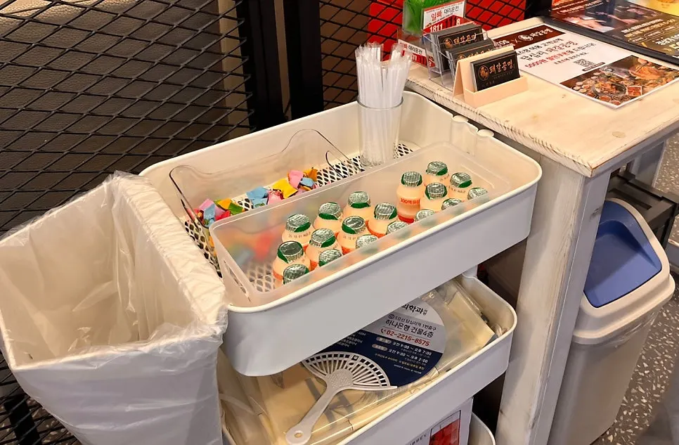 Dessert corner near the store exit