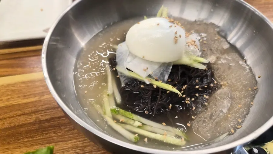 Yogurt served at the end of the meal