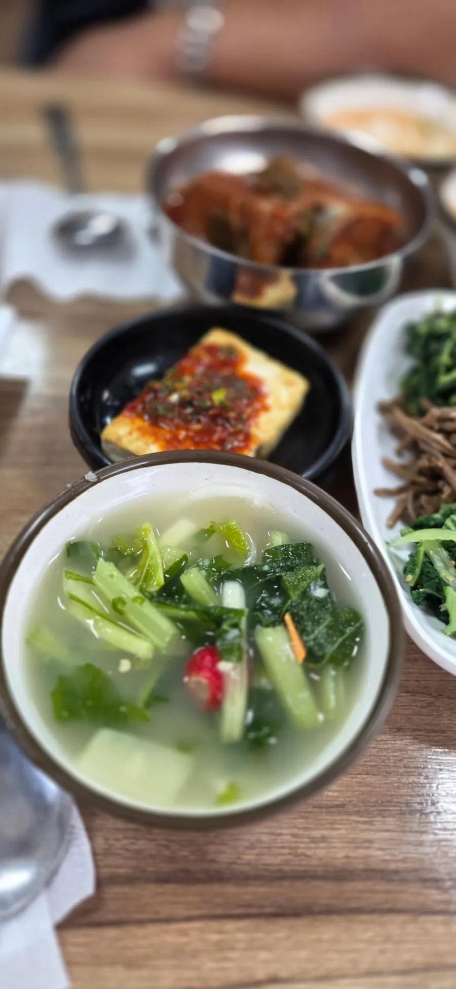 Warm sungnyung served before the meal