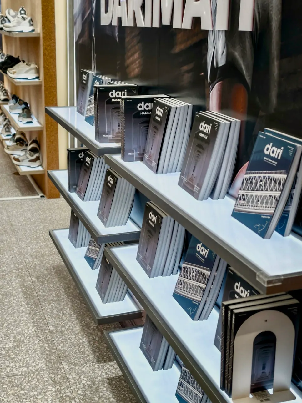 Brand introduction area at the DARIMATI pop-up store