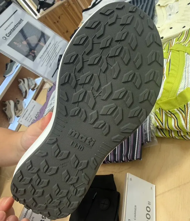 Outsole of the BR-001 built for HYROX movements