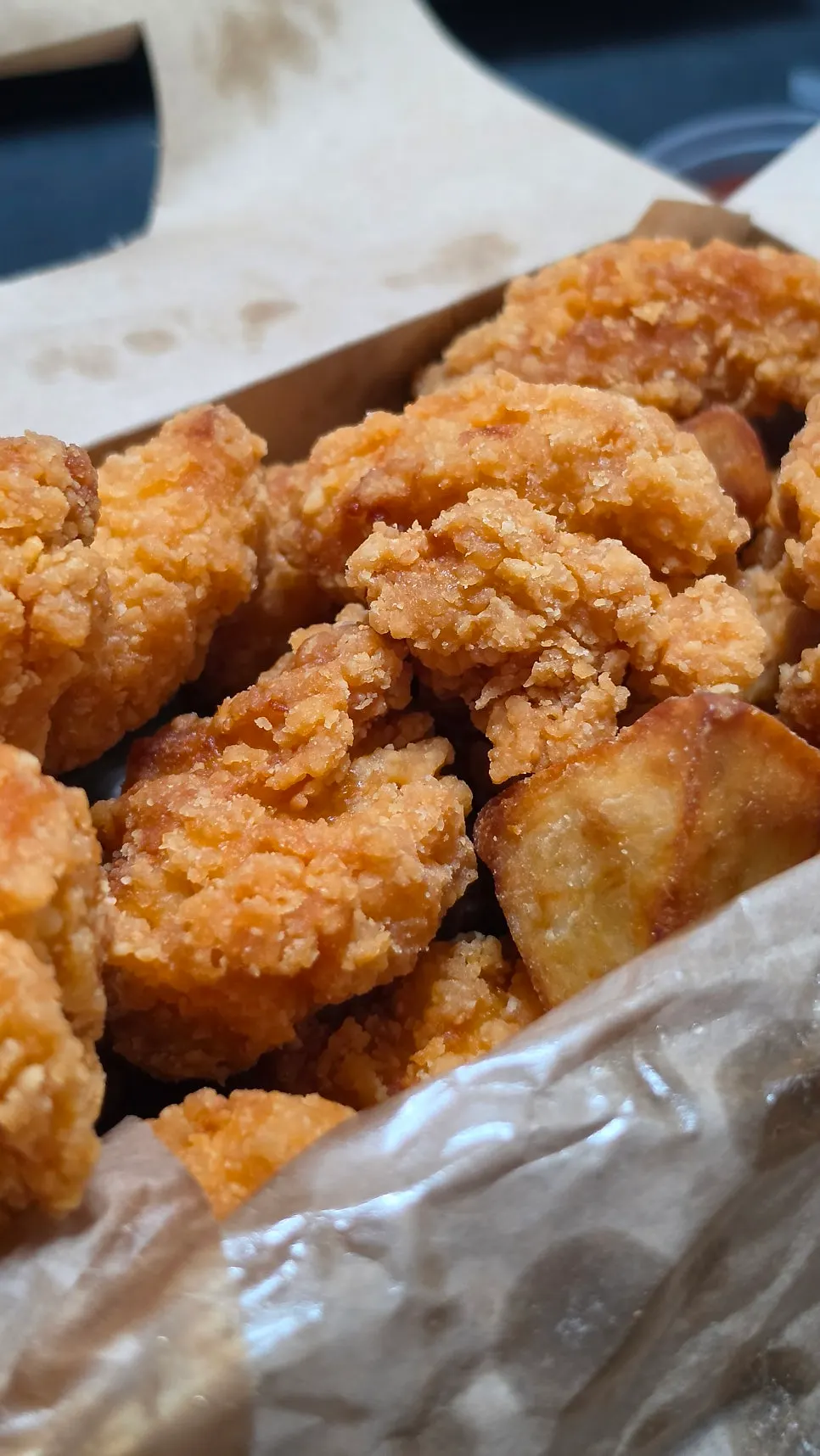 Daroa boneless fried chicken opened up at home