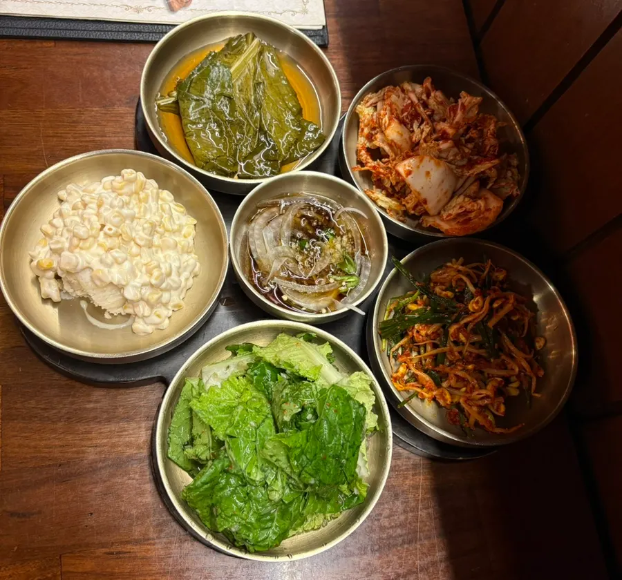 고기와 불에 대한 매장 안내 문구