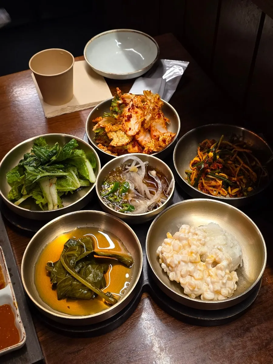 Plate of banchan at Udontan Dasan Main Branch