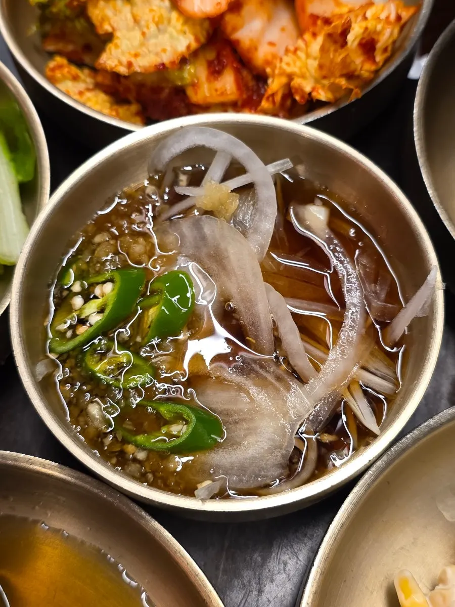 A neatly plated banchan dish