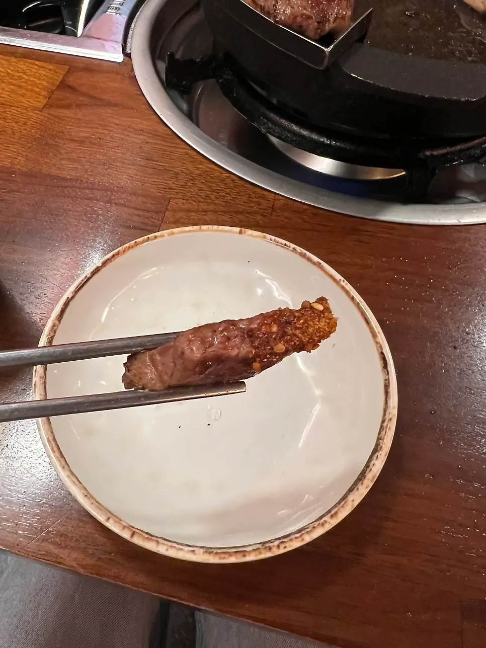 두툼한 우대갈비 한 점