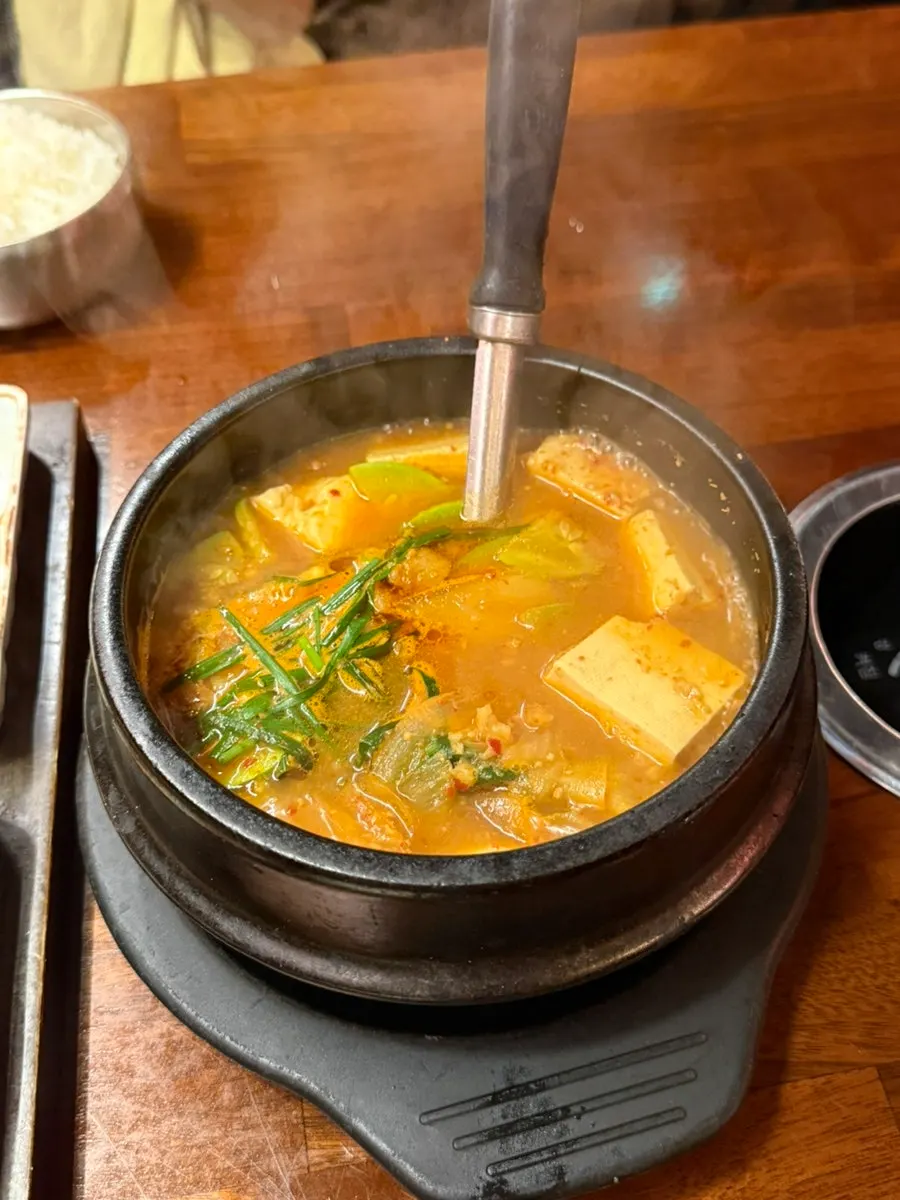 A bowl of Udontan's doenjang jjigae