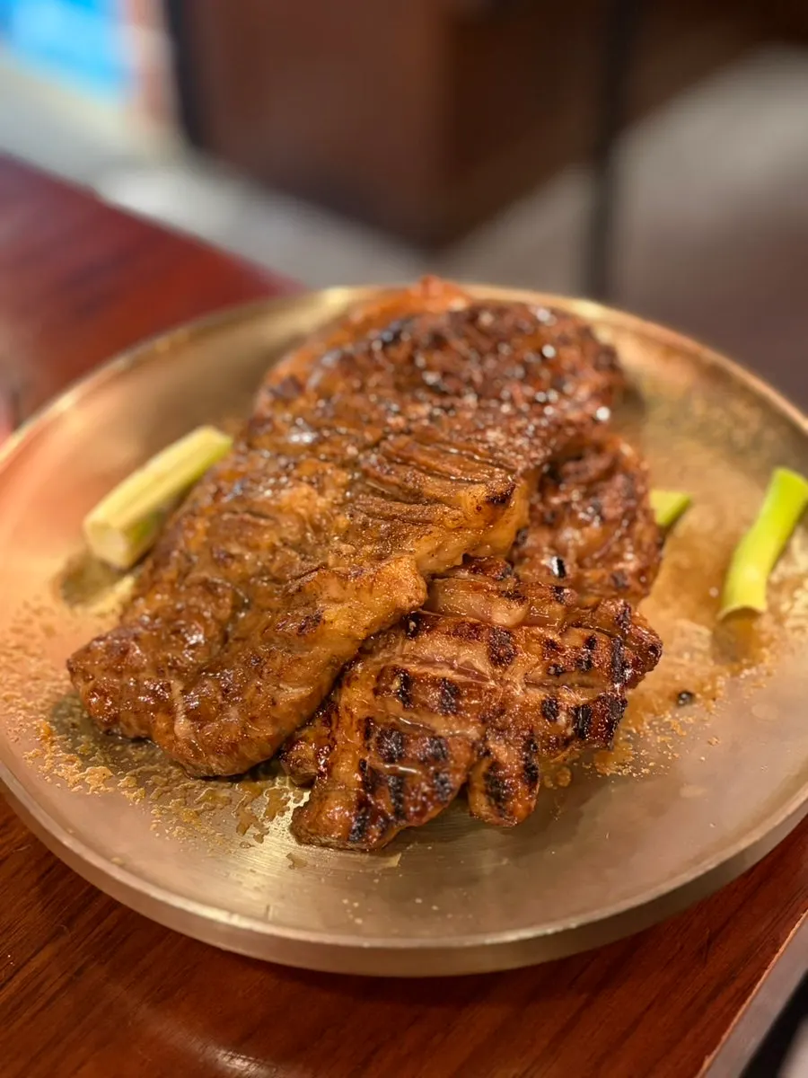 Two servings of ordered Dontan galbi