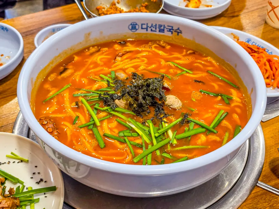 Dasen kal-nakji served in a large bowl