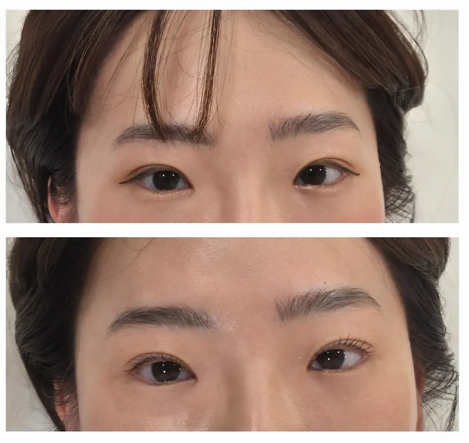 Bulu mata turun sebelum basic lash lift