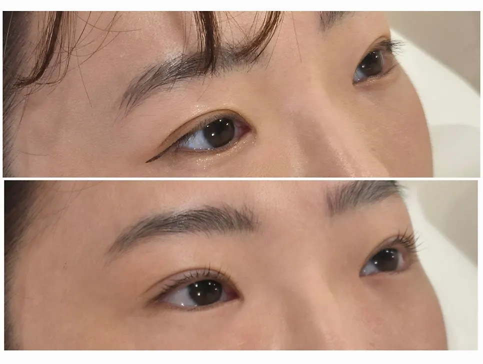 Curl bulu mata terangkat setelah basic lash lift